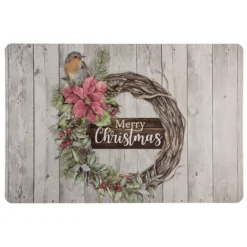 Tischsets Merry Christmas Cottage Weihnachten, 4er Set