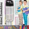 Trinkflasche Kleines 1 x 1 mit Trinkhalm