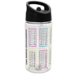 Trinkflasche Kleines 1 x 1 mit Trinkhalm