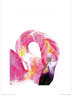Tropical Flamingo Kunstdruck Sofie Rolfsdotter