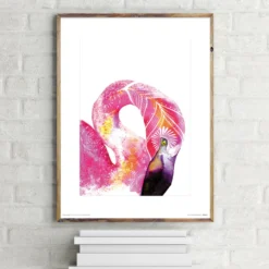 Tropical Flamingo Kunstdruck Sofie Rolfsdotter