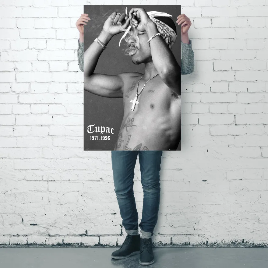 Tupac Shakur Poster Smoke