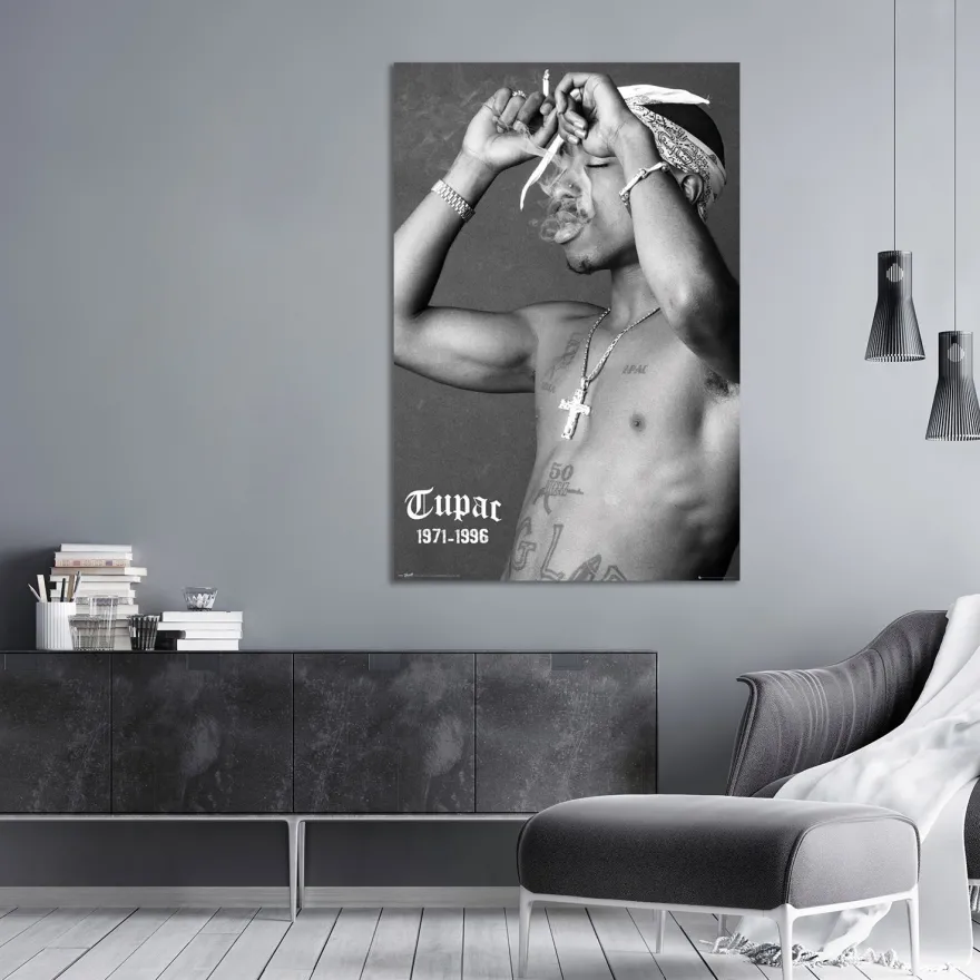 Tupac Shakur Poster Smoke