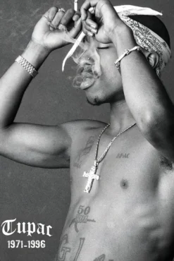 Tupac Shakur Poster Smoke