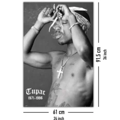 Tupac Shakur Poster Smoke