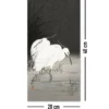 Two Egrets In The Reeds | Kunstdruck Ohara Koson | 20x40 cm