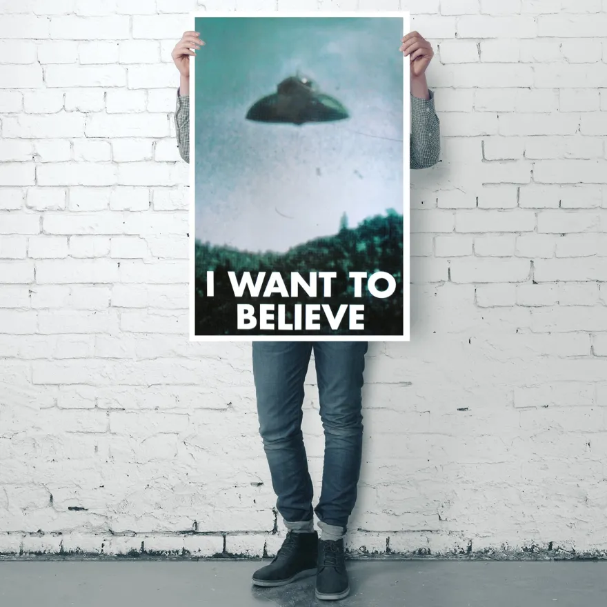 UFO Poster I Want To Believe