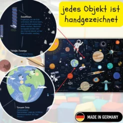 Universum für Kinder Schreibtischunterlage 60x40cm