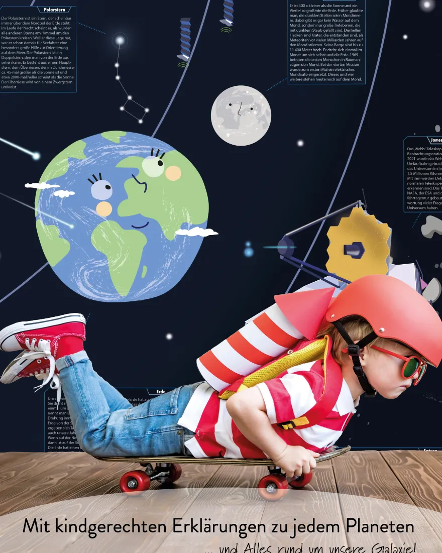 Universum Poster für Kinder XXL, 140 x 100 cm