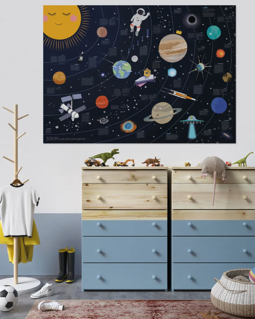 Universum Poster für Kinder XXL, 140 x 100 cm