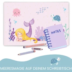 Unterwasser und Meerjungfrau Schreibtischunterlage