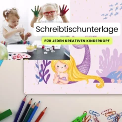 Unterwasser und Meerjungfrau Schreibtischunterlage