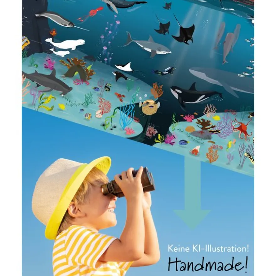 Unterwasserwelt für Kinder 170 gr. matt Papier