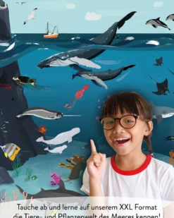 Unterwasserwelt für Kinder 250 gr. Papier, 140 x 100 cm