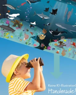 Unterwasserwelt für Kinder 250 gr. Papier, 140 x 100 cm