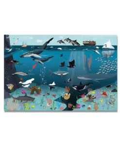 Unterwasserwelt für Kinder 250 gr. Papier, 140 x 100 cm