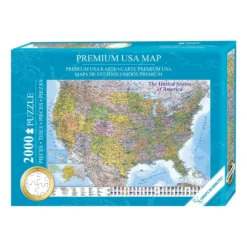 USA Karte Puzzle 2000 Teile MAPS IN MINUTES