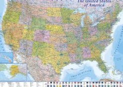 USA Karte Puzzle 2000 Teile MAPS IN MINUTES