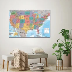USA Landkarte Poster