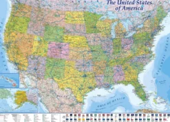 USA XXL Poster - MAPS IN MINUTES