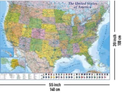 USA XXL Poster - MAPS IN MINUTES