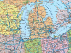 USA XXL Poster - MAPS IN MINUTES