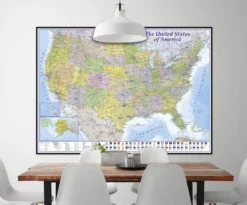 USA XXL Poster - MAPS IN MINUTES