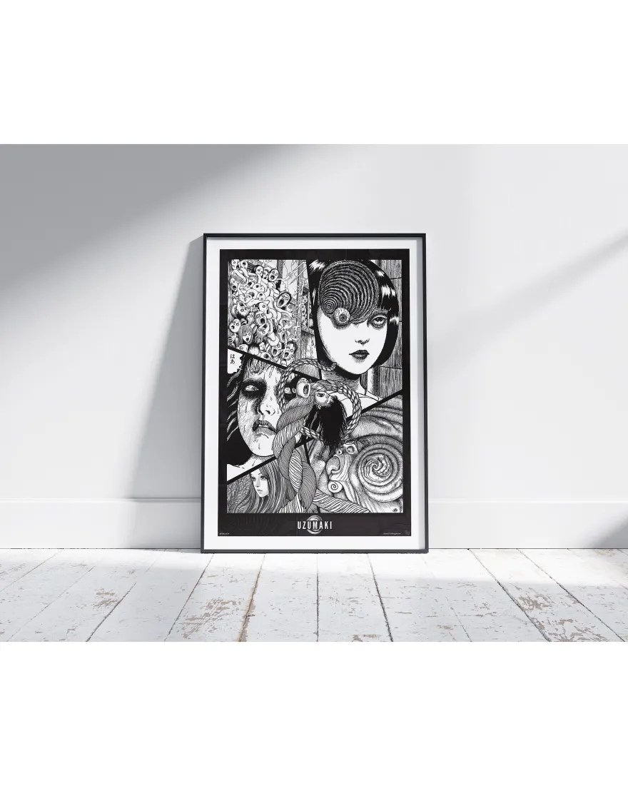 Uzumaki Poster Spiral Into Horror, Junji Ito