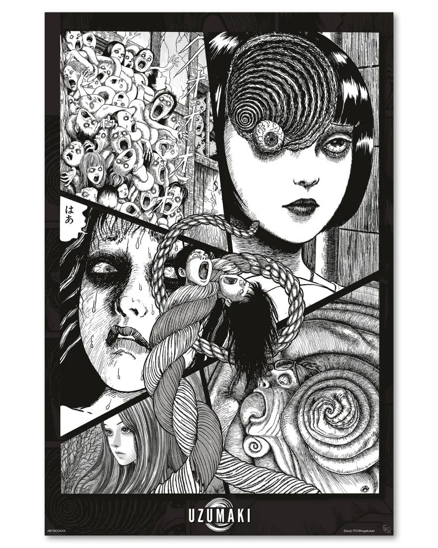 Uzumaki Poster Spiral Into Horror, Junji Ito