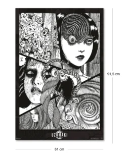 Uzumaki Poster Spiral Into Horror, Junji Ito