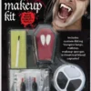 Vampir-Makeup-Kit mit Zähnen, Schminke & 2 Blutkapseln