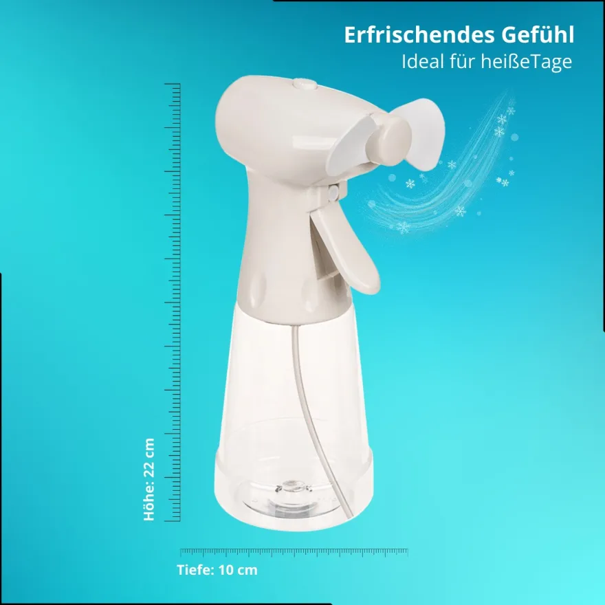 Ventilator mit Sprühflasche