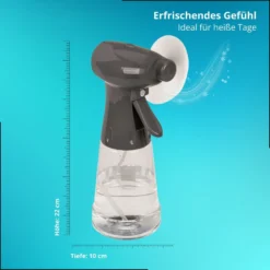 Ventilator mit Sprühflasche