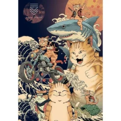 Vincent Trinidad Poster Catana Montage - A Feline Fusion