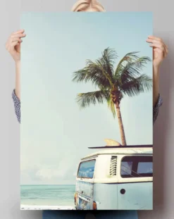 Vintage Camper Van Poster