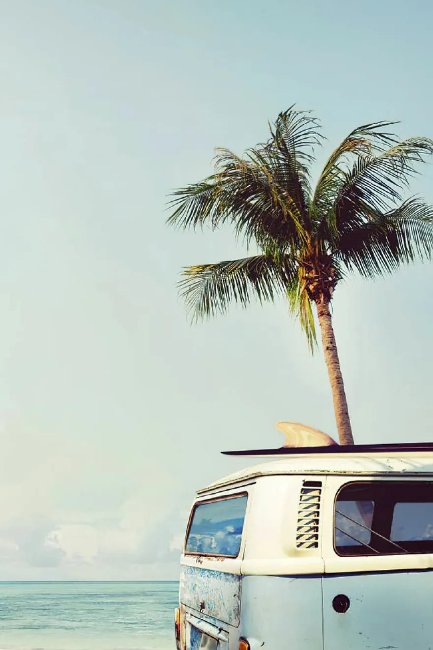 Vintage Camper Van Poster