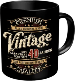Vintage 40 Jahre Tasse