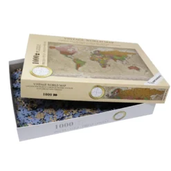 Vintage Weltkarte Puzzle 1000 Teile, MAPS IN MINUTES