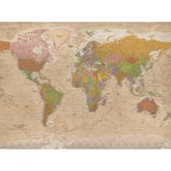 Vintage Weltkarte Puzzle 1000 Teile, MAPS IN MINUTES