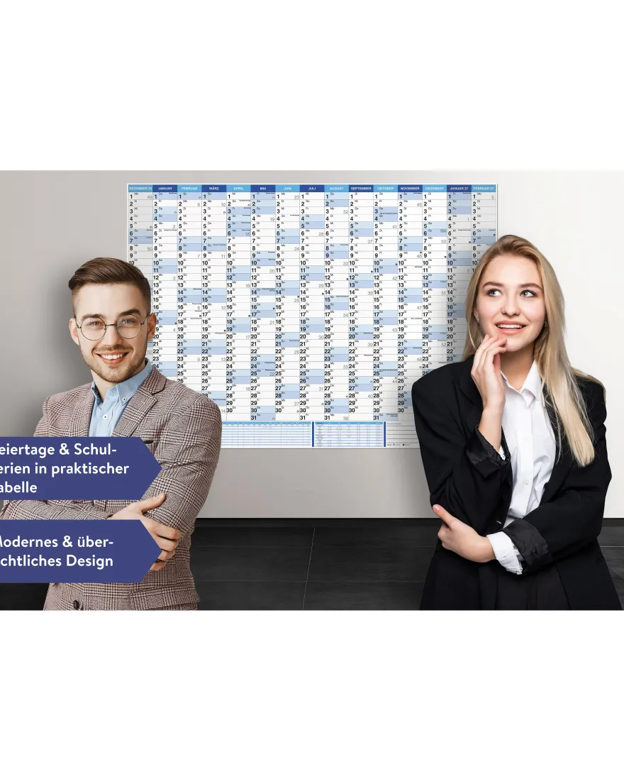 Wandkalender XXL Poster 2026 Papier 250 gr. / matt