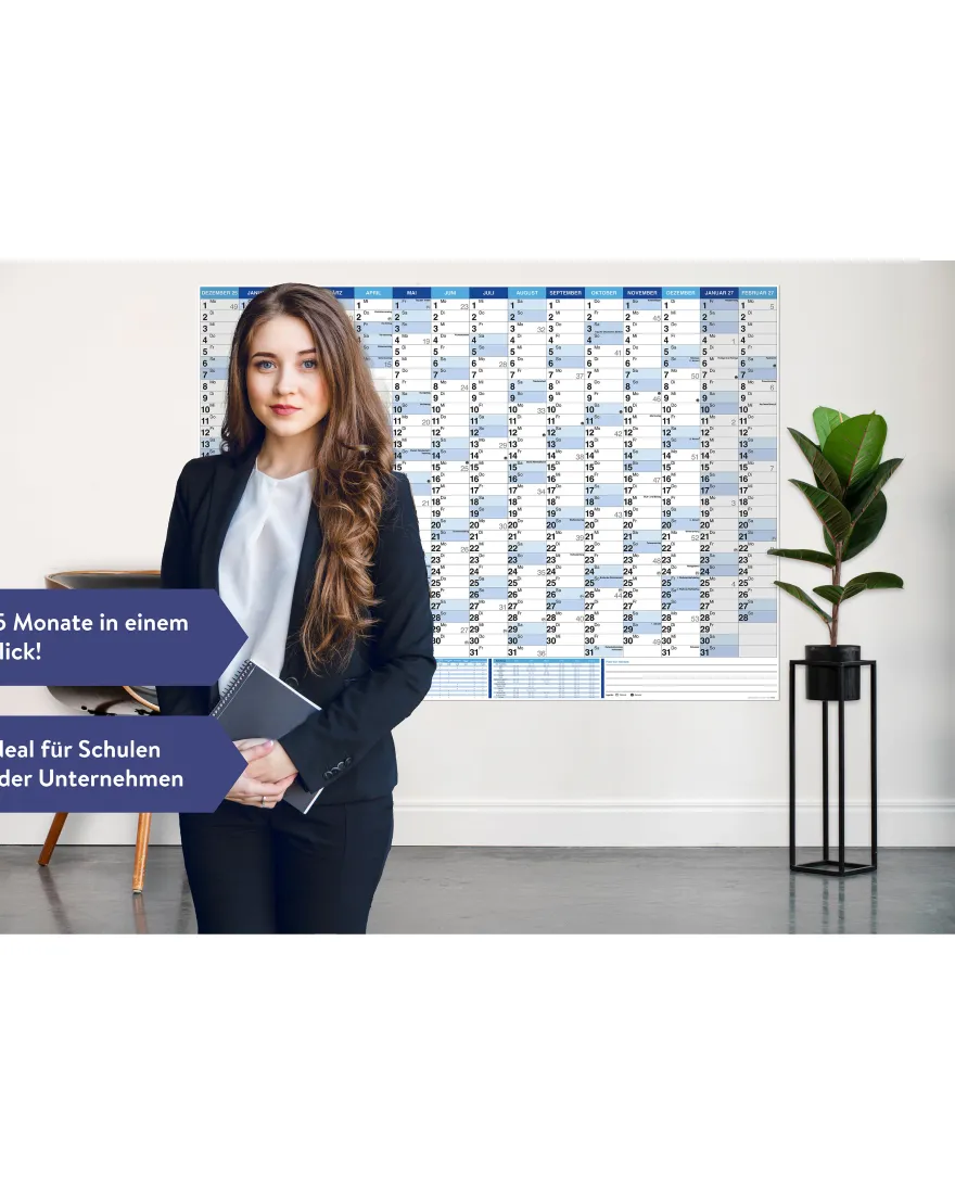 Wandkalender XXL Poster 2026 Papier 250 gr. / matt
