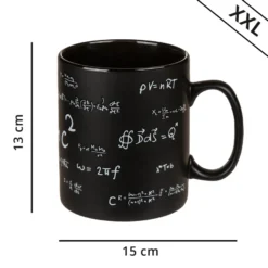 Wanduhr / XXL Tasse Mathematik 2 tlg. Set