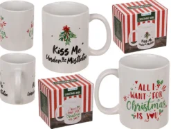 Weihnachts Tassen 2-er Set All I want & Mistletoe