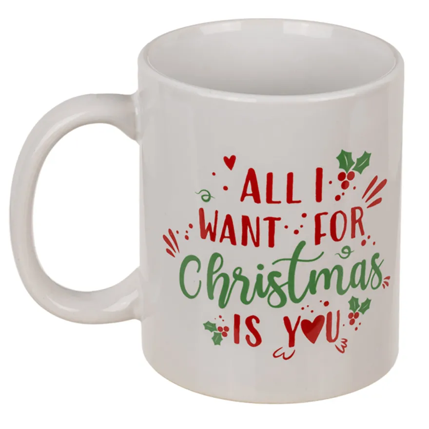 Weihnachts Tassen 2-er Set All I want & Mistletoe
