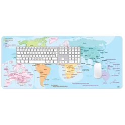 Weltkarte Gaming Mat XL Mouse Pad für Tastatur