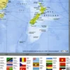 Weltkarte Poster Die Welt Riesenformat 140x100cm