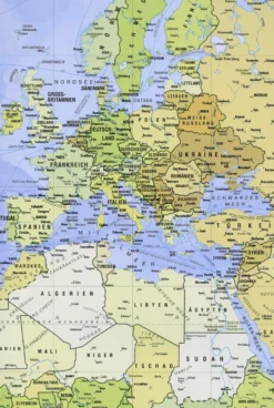 Weltkarte Poster Die Welt Riesenformat 140x100cm