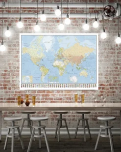 Weltkarte Poster Die Welt Riesenformat 140x100cm