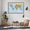 Weltkarte Poster Flaggen 2025 - MAPS IN MINUTES™