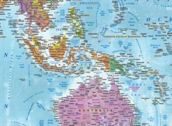 Weltkarte Poster Flaggen 2025 - MAPS IN MINUTES™